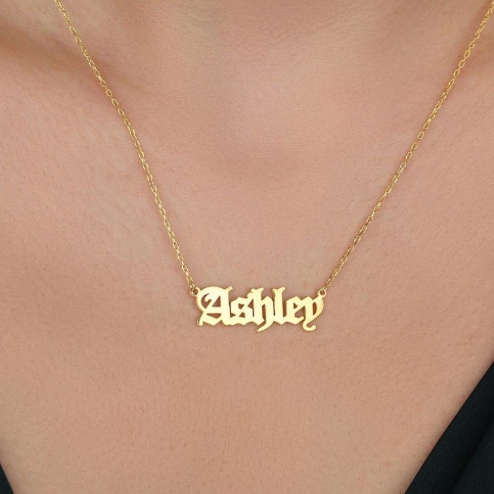 Old London Personalized Name Necklace