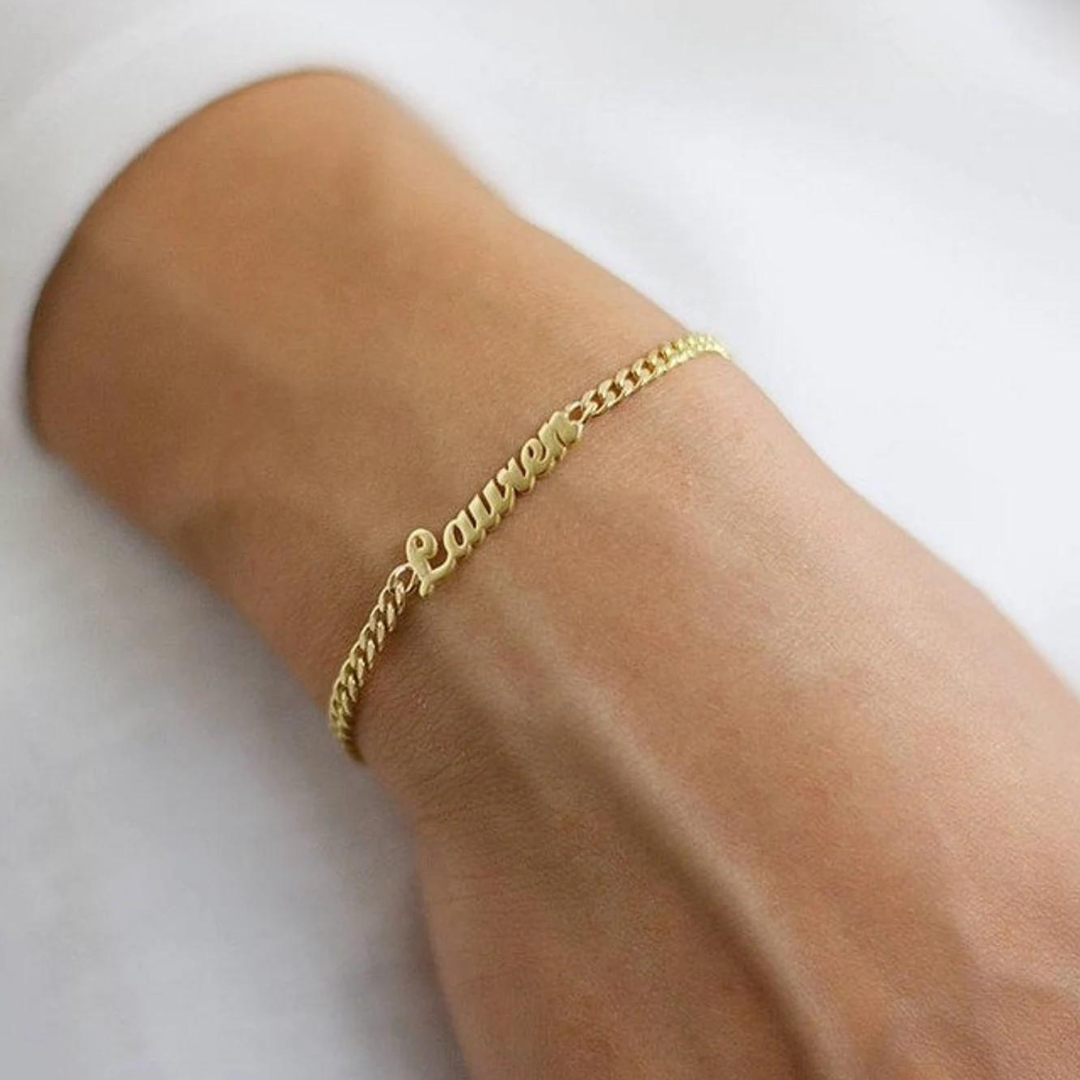 Script MT Name Bracelet