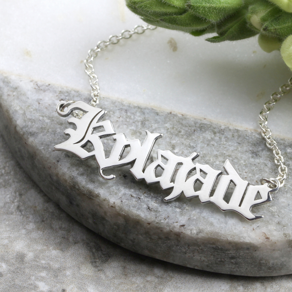 Old London Personalized Name Necklace