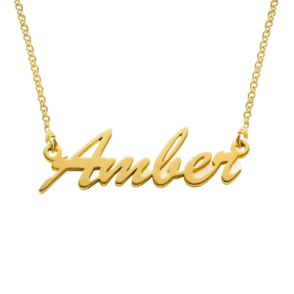 Brush Script Personalized Name Necklace