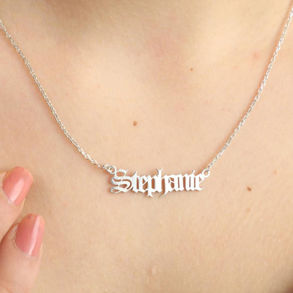 Old London Personalized Name Necklace