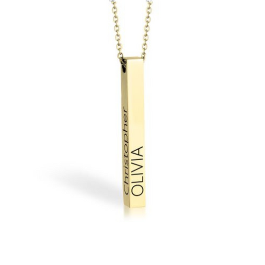 Bar Engraved Necklace