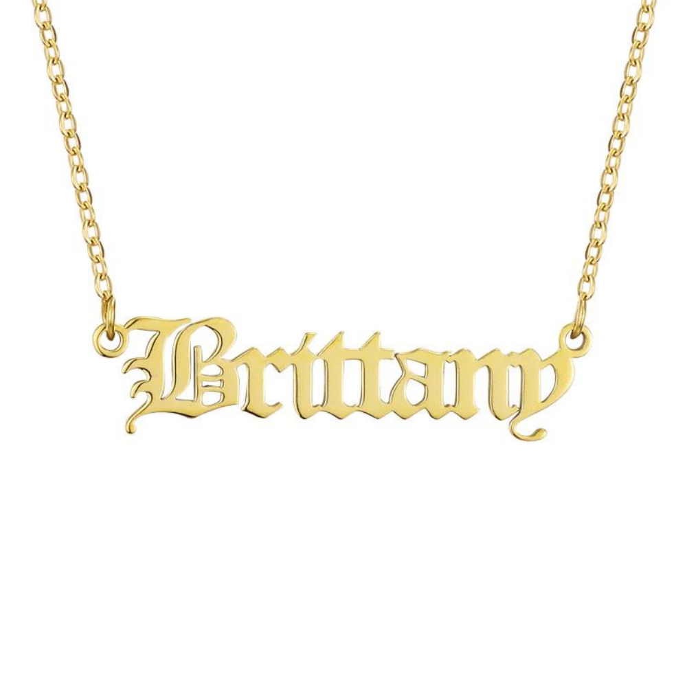 Old London Personalized Name Necklace