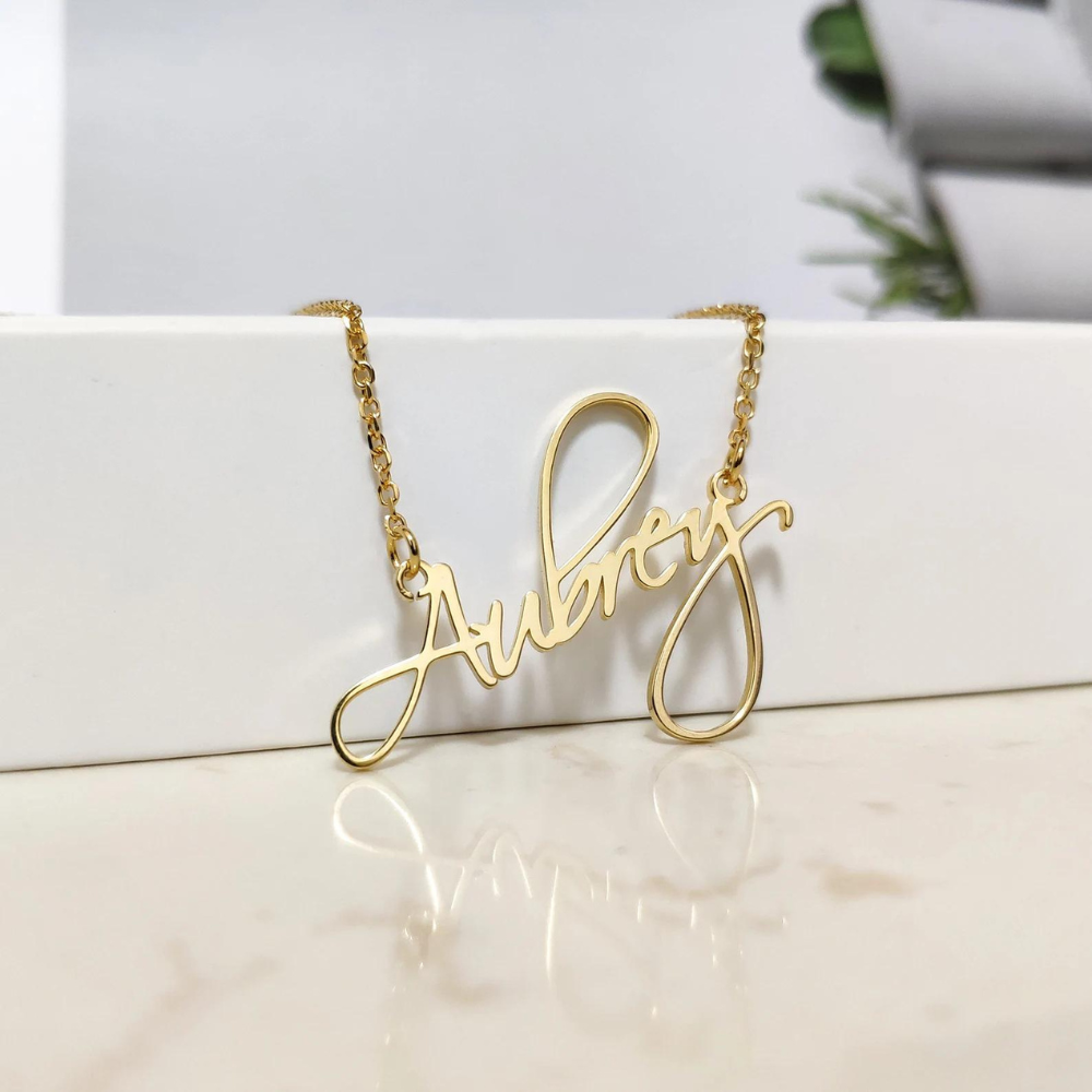 Ayesha name deals gold chain