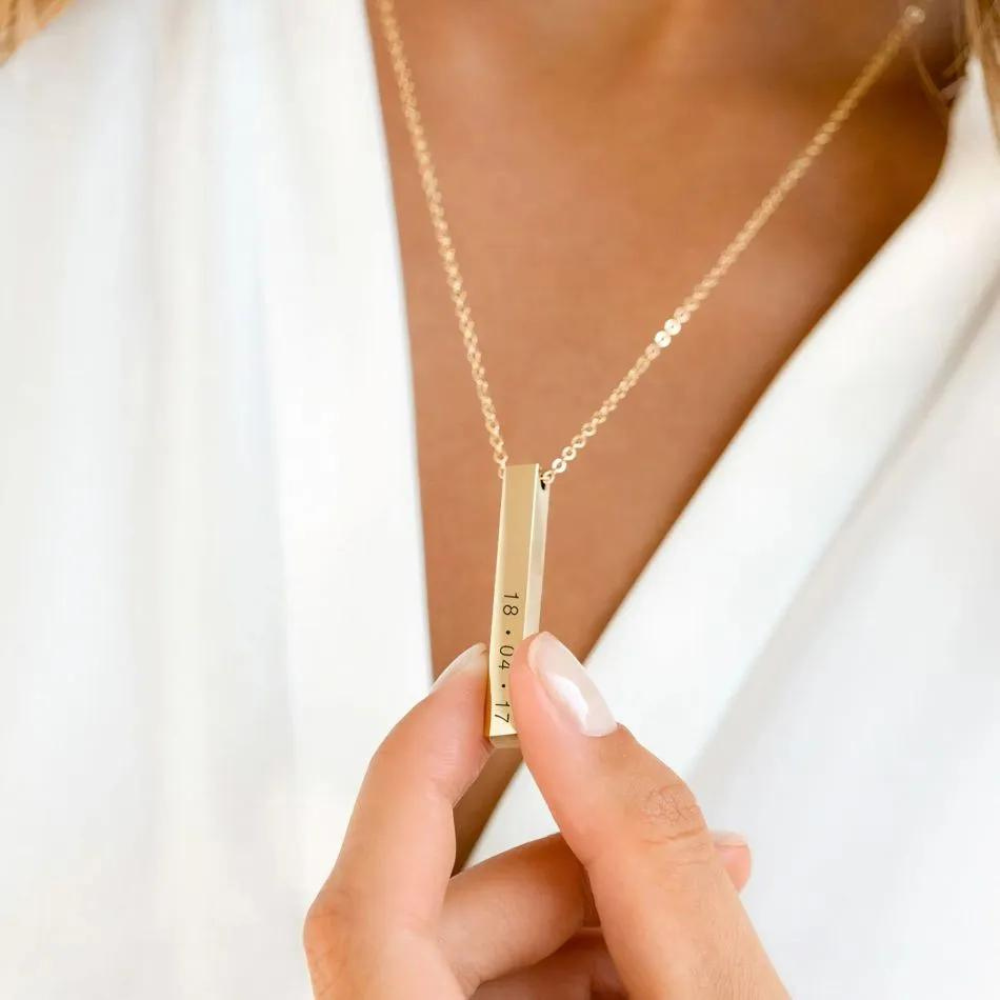 Bar Engraved Necklace