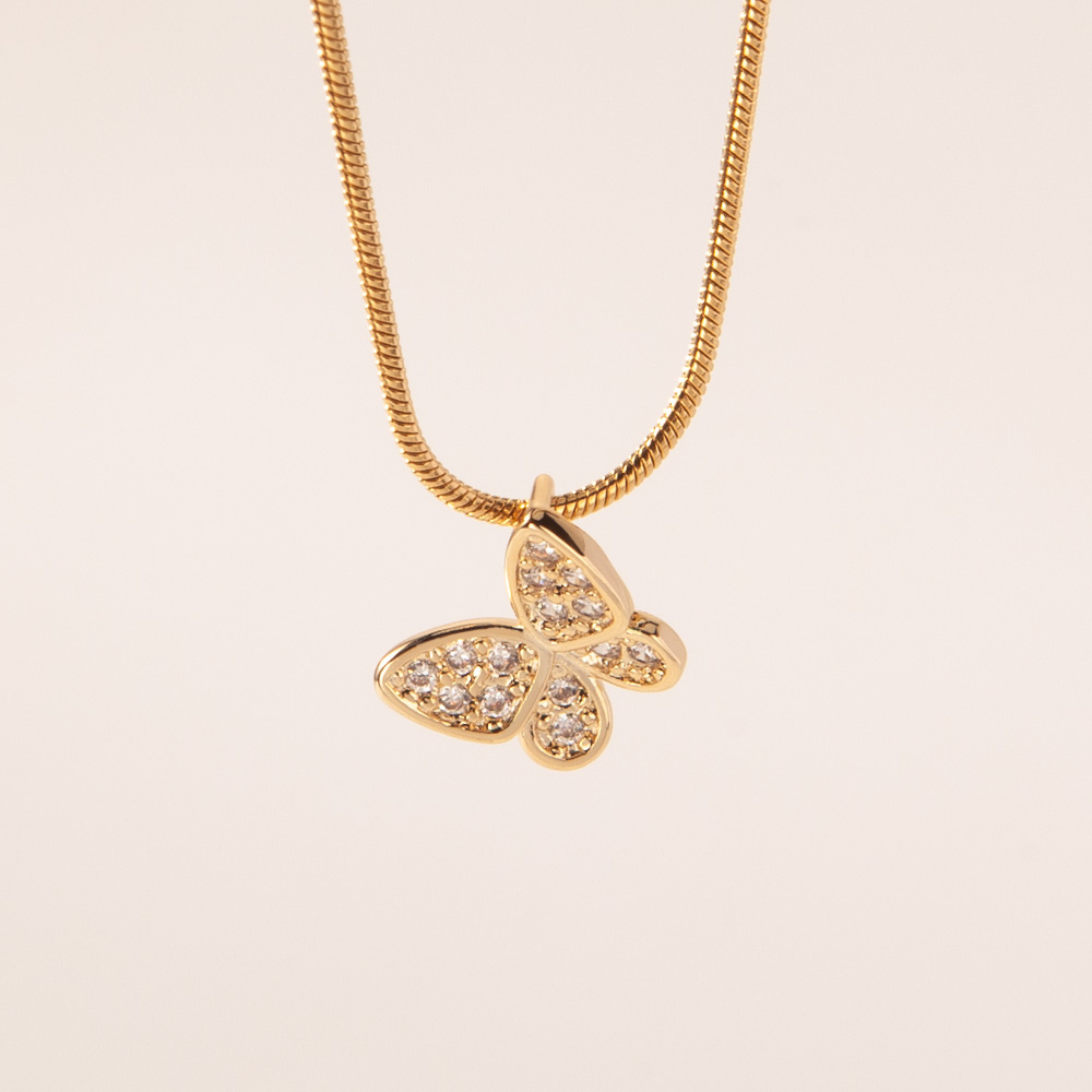 Butterfly Stone Necklace (Daughter - From that little girl)