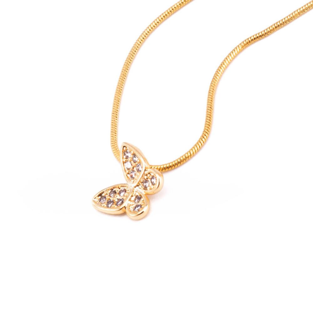 Butterfly Stone Necklace (Daughter - From that little girl)