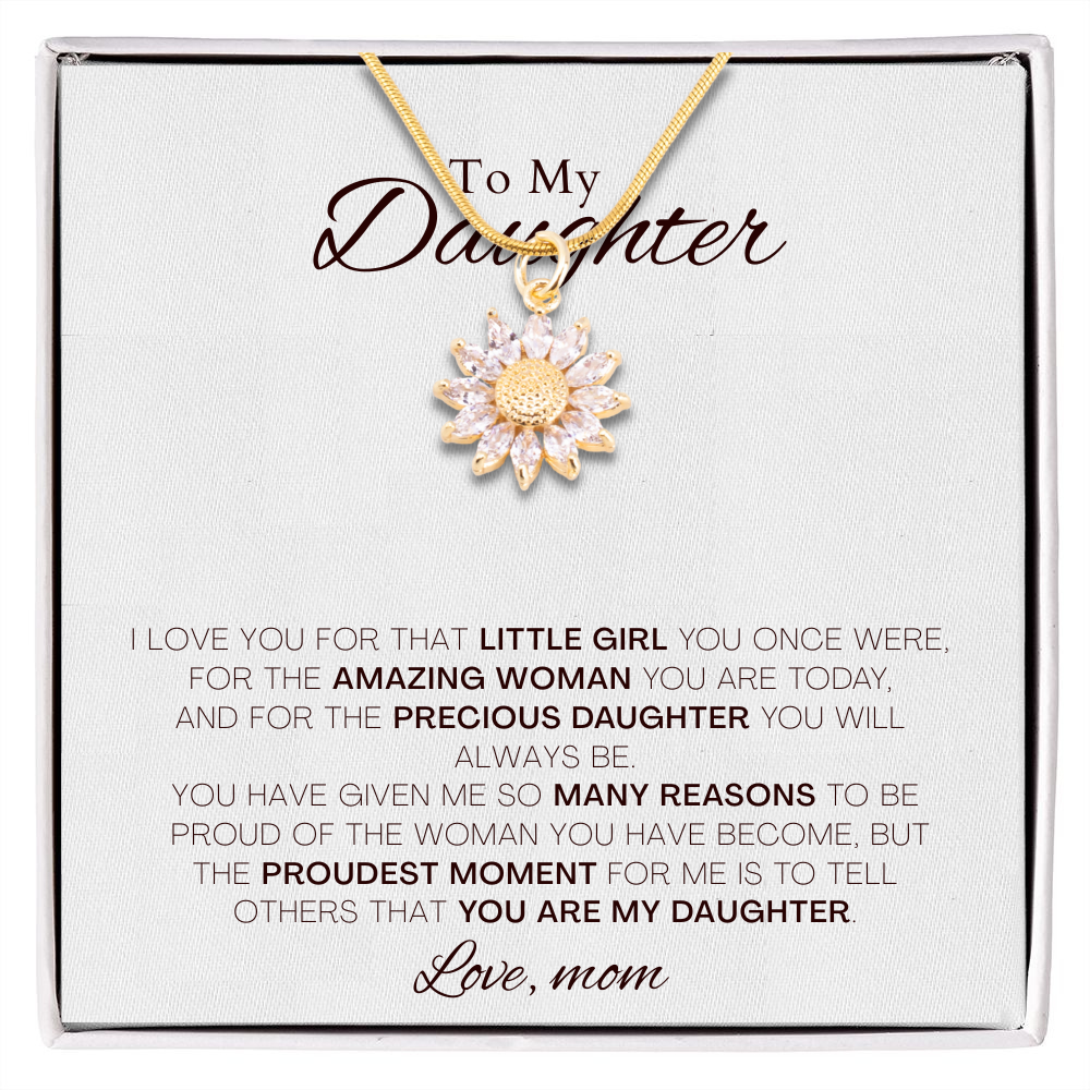 Sunflower Necklace (Daughter - Amazing Woman)