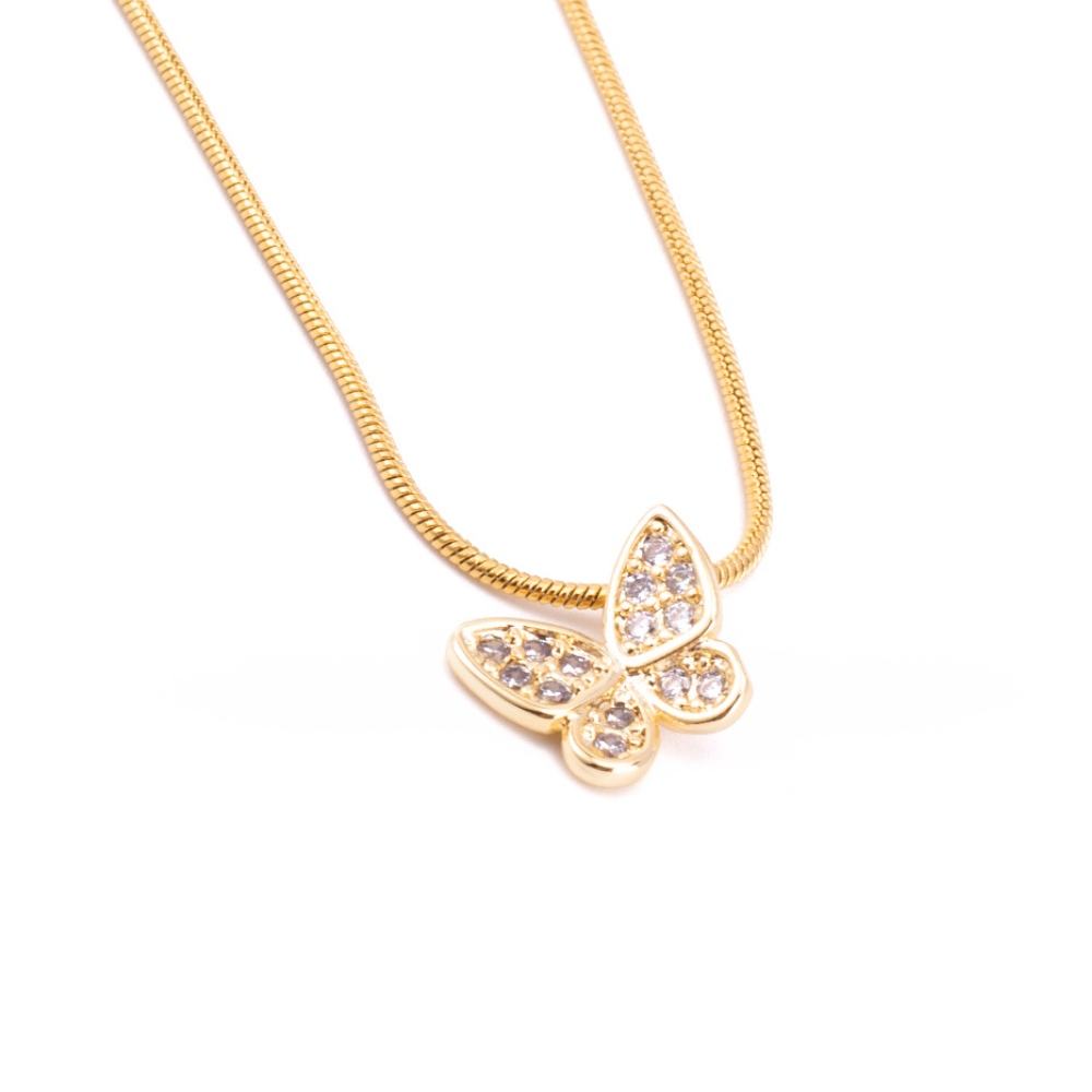 Butterfly Stone Necklace (Daughter - From that little girl)