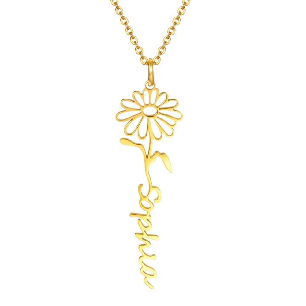 Flower Month Name Necklace (Limited Edition Until Today Only)