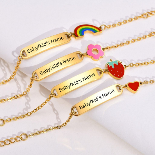 Kids Engraved Name Bracelet