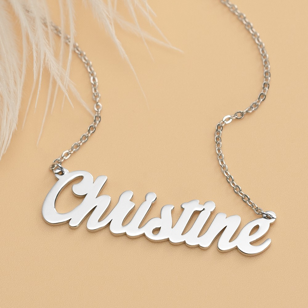 Cream Cake Personalized Name Necklace