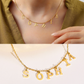 Personalized Name Letters Gold Necklace