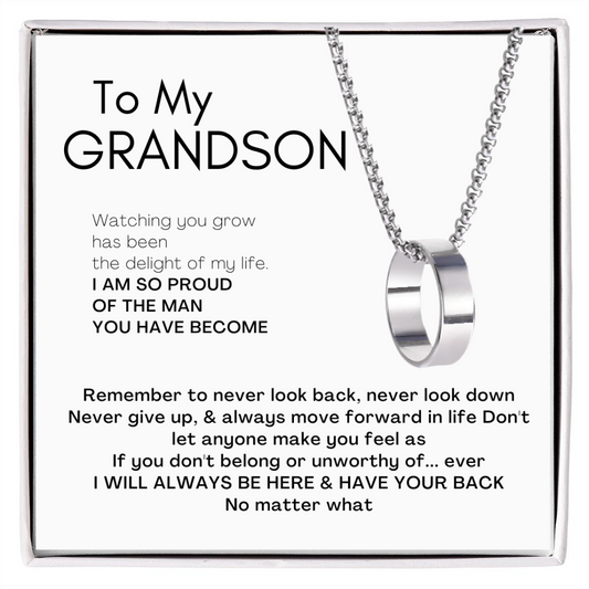 Titanium Ring Chain (From Grandparents to GRANDSON)
