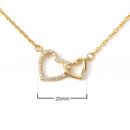 Locked Hearts Necklace (Best Selling)
