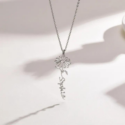 Flower Month Name Necklace (Limited Edition Until Today Only)