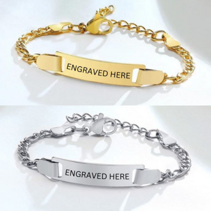 Engraved Name Bracelet (Unisex)