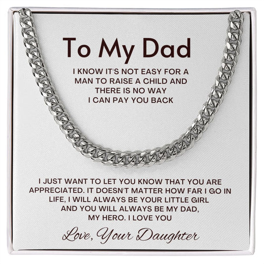 Cuban Link Chain (FOR DAD FROM DAUGHTER-SON)